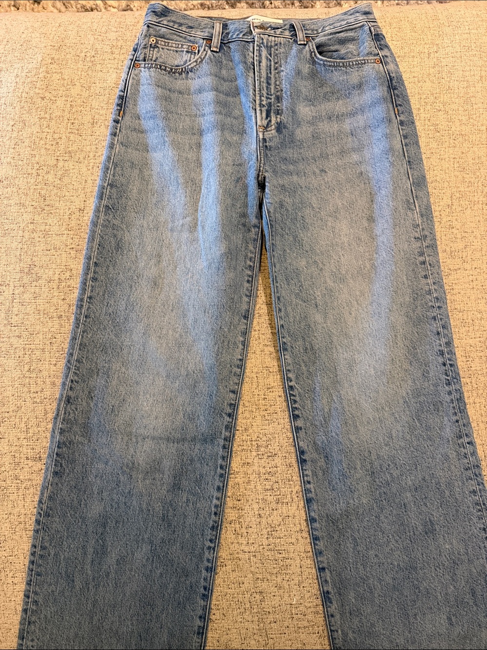Design Forum Classic Light Blue Women’s Farrah High Rise Wide-Leg Jeans